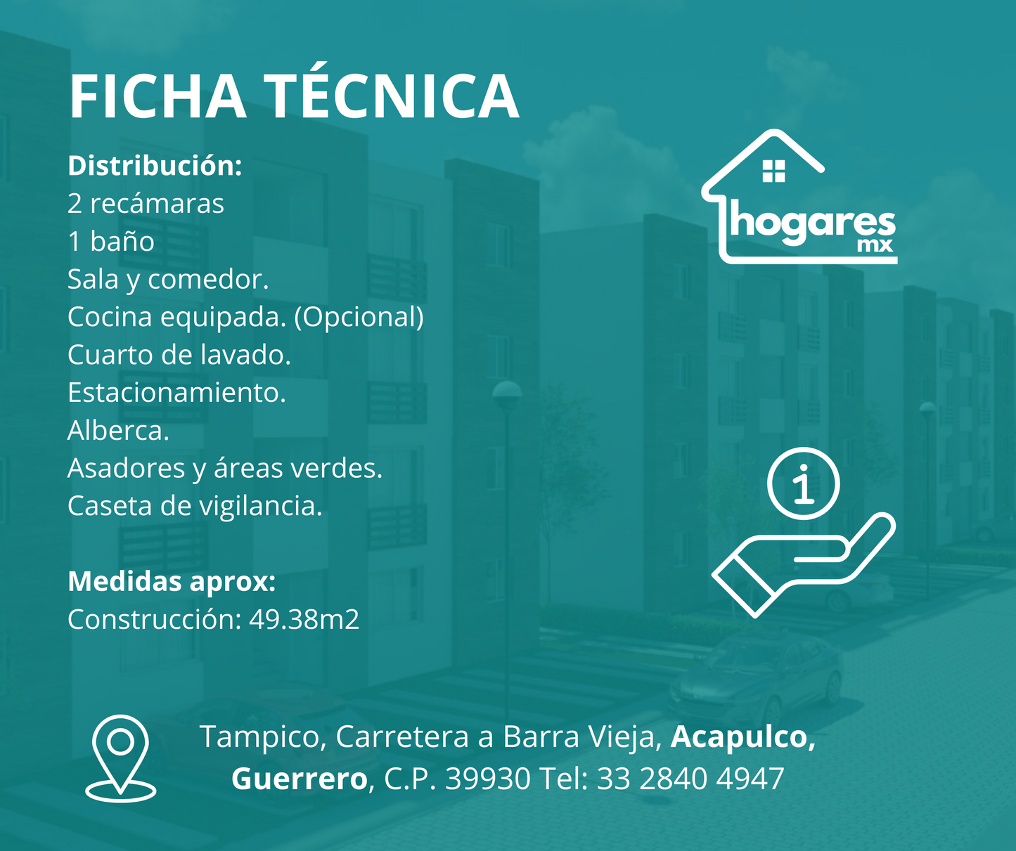 Departamentos cerca de la playa de Acapulco, Guerrero. ¡Con alberca! Ideal para Airbnb.