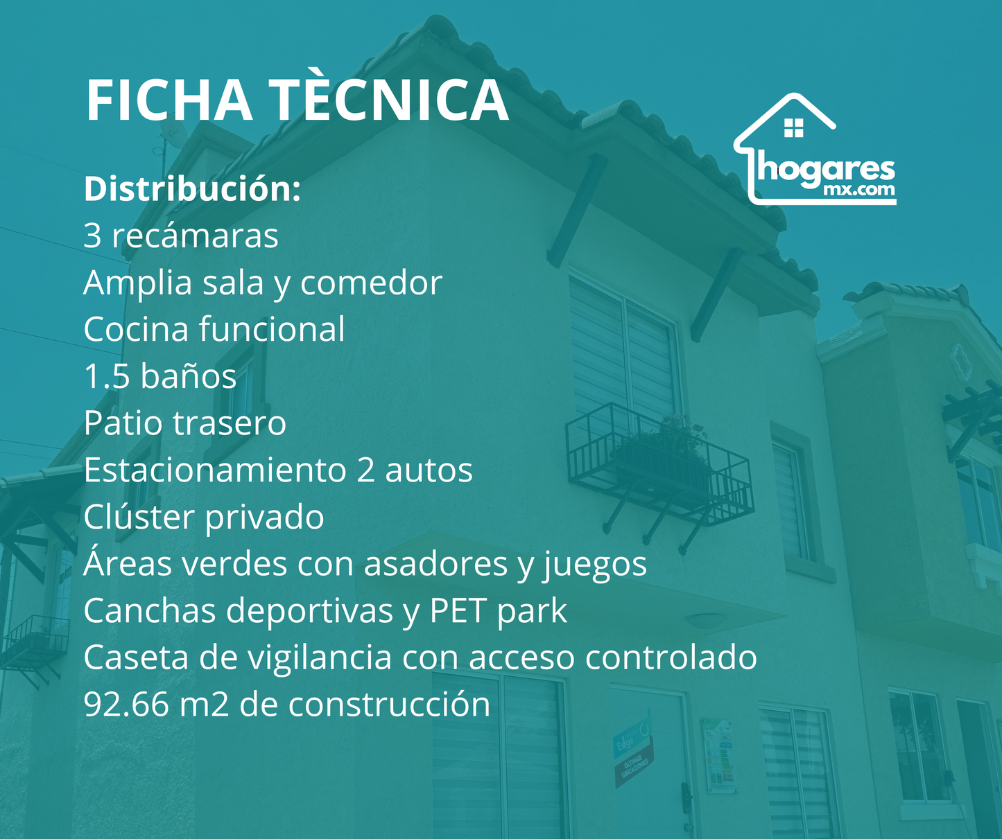 Casa en Huejotzingo con crédito Infonavit, FOVISSSTE o bancario – 3 Recámaras