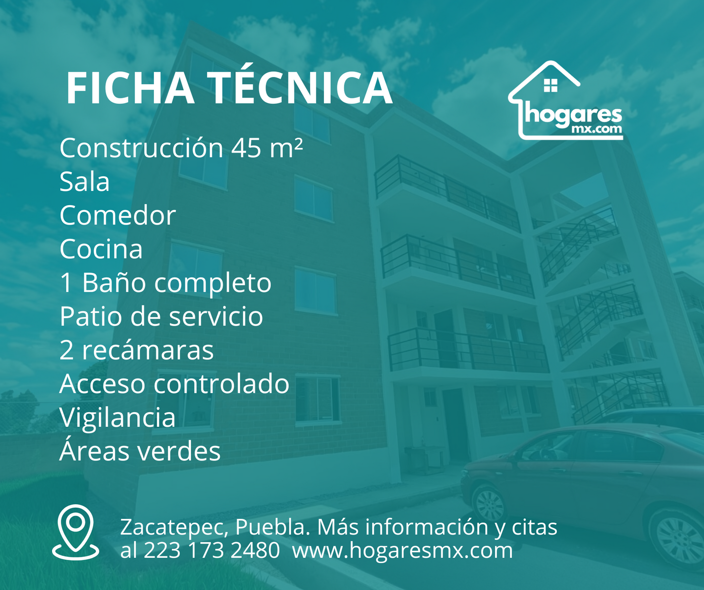 Departamentos en Cholula | 2 Recámaras | INFONAVIT FOVISSSTE Puebla